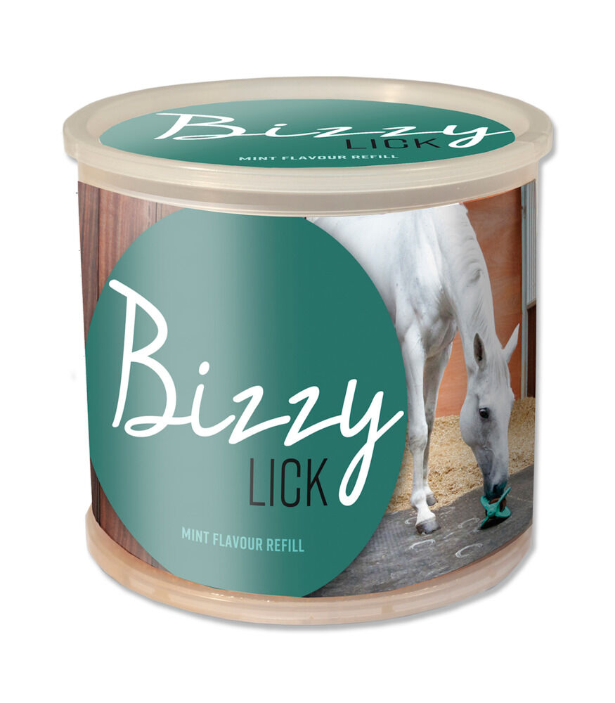 Bizzy Lick - Liksteen Mint - 1 Kilogram - Pot - mint Bizzy Lick - Liksteen Mint - 1 Kilogram - Pot - mint