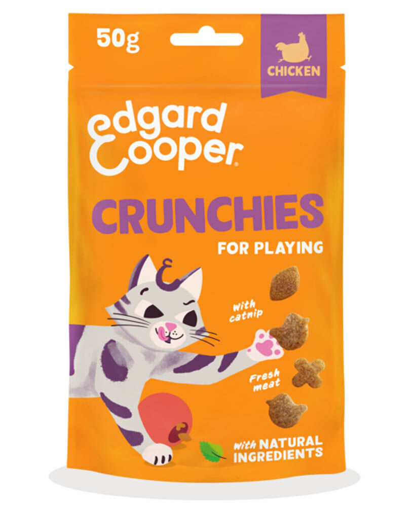 Edgard & Cooper Crunchies - Kattensnack - 50 Gram - kip Edgard & Cooper Crunchies - Kattensnack - 50 Gram - kip