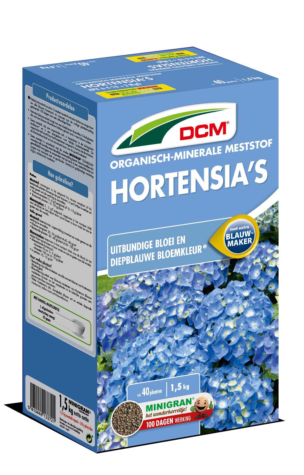 DCM Meststof Hortensia's - Siertuinmeststof DCM Meststof Hortensia's - Siertuinmeststof