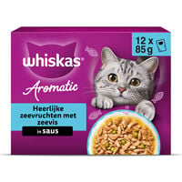 Whiskas Aromatic in saus - Kattenvoer - 12x85 gram - 1020 Gram
