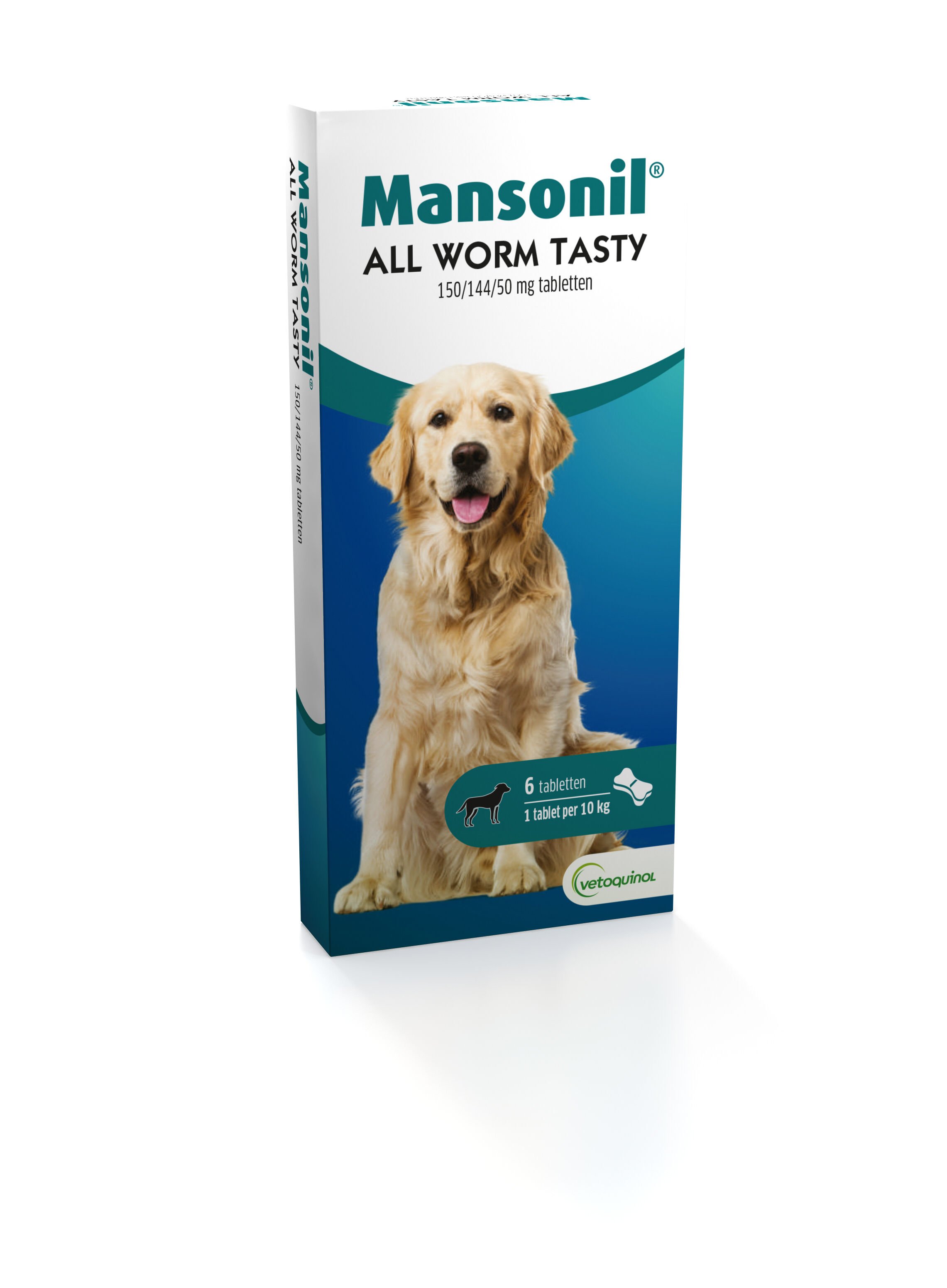 Mansonil All Worm Tasty Bone - Ontwormen Hond - 6 Stuks Mansonil All Worm Tasty Bone - Ontwormen Hond - 6 Stuks