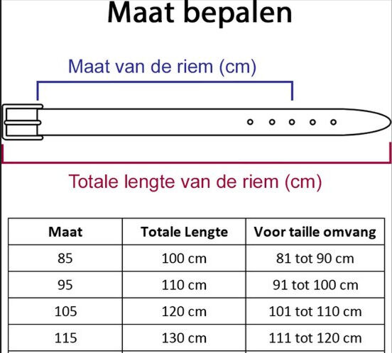 Welkoop 4001 Breed - Riem - Zwart - 105 - 105 cm