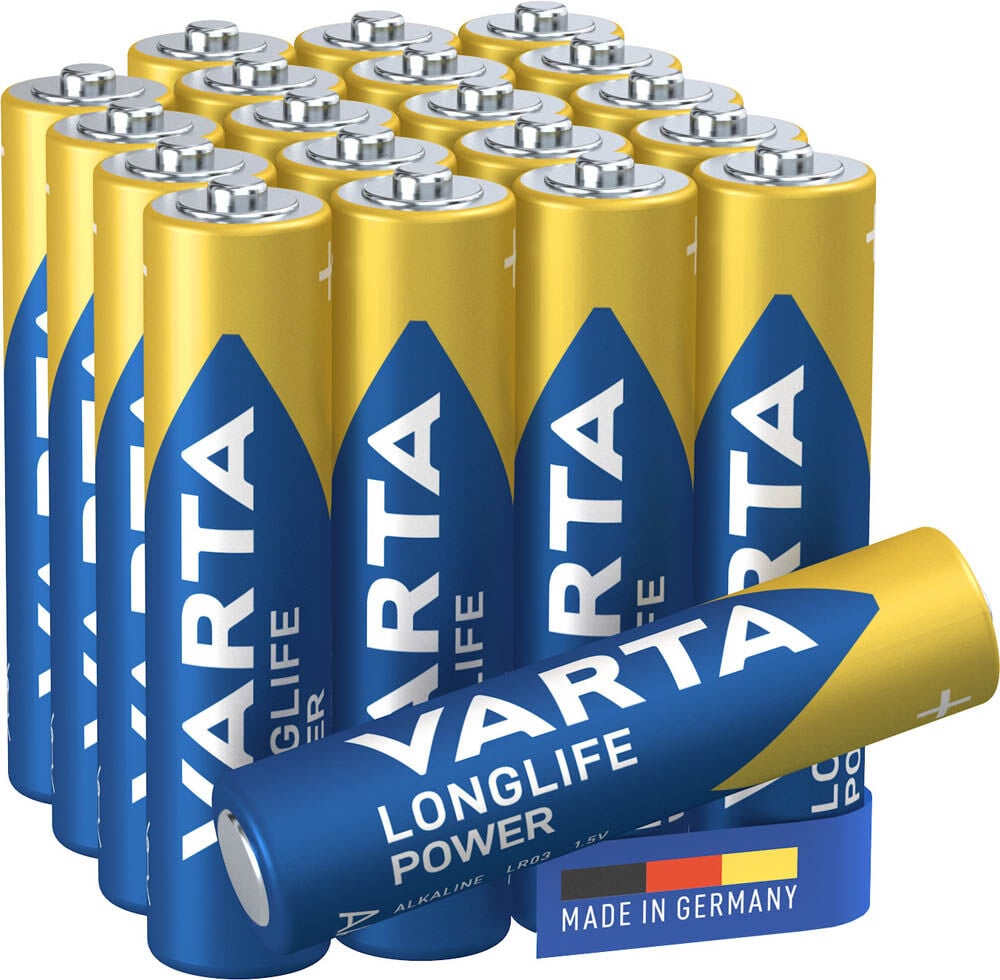 Varta Longlife Power AAA - Alkaline Batterijen - 20 Stuks