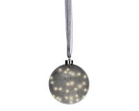 Lumineo LED Bal - Hanglamp - 30 - Grijs - Warm wit