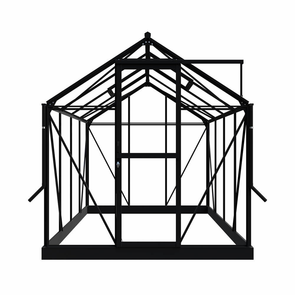 Royal Well Mary II - Tuinkas - zwart - 241x212x291 cm - Veiligheidsglas