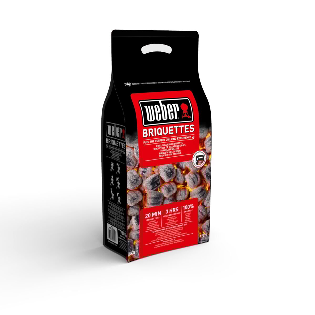 Weber Briketten - BBQ brandstoffen - 8 Kilogram