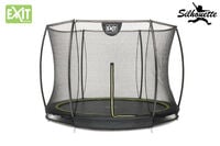 EXIT Silhouette Inground met Net - Trampoline - Zwart - 244 cm