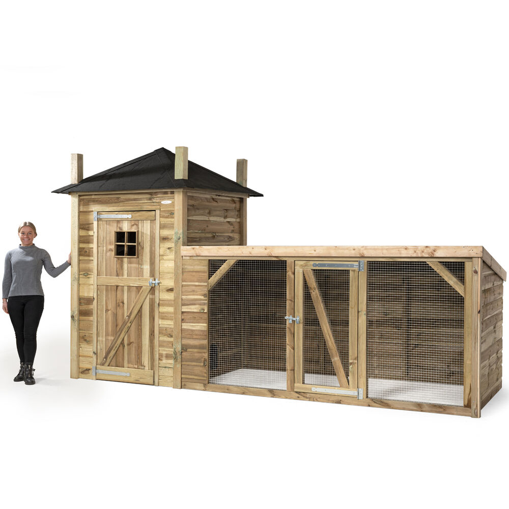 Voldux Hooiberg Lotte - Kippenhok met ren - Naturel