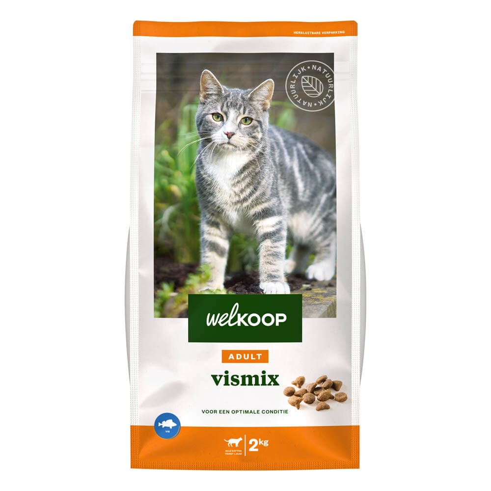 Welkoop Adult - Kattenvoer - 2 Kilogram - vis Welkoop Adult - Kattenvoer - 2 Kilogram - vis