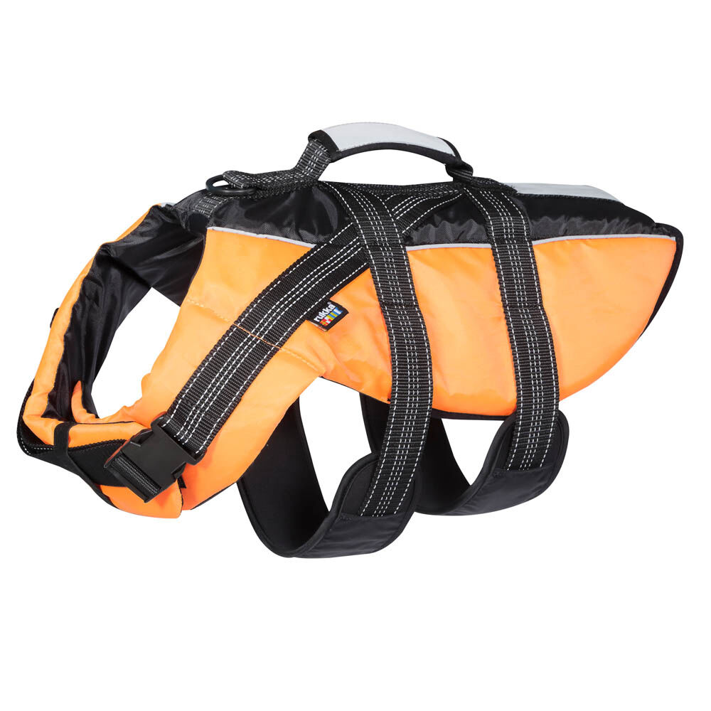 Rukka Pets - Zwemvest voor honden - zwart/oranje - S Rukka Pets - Zwemvest voor honden - zwart/oranje - S