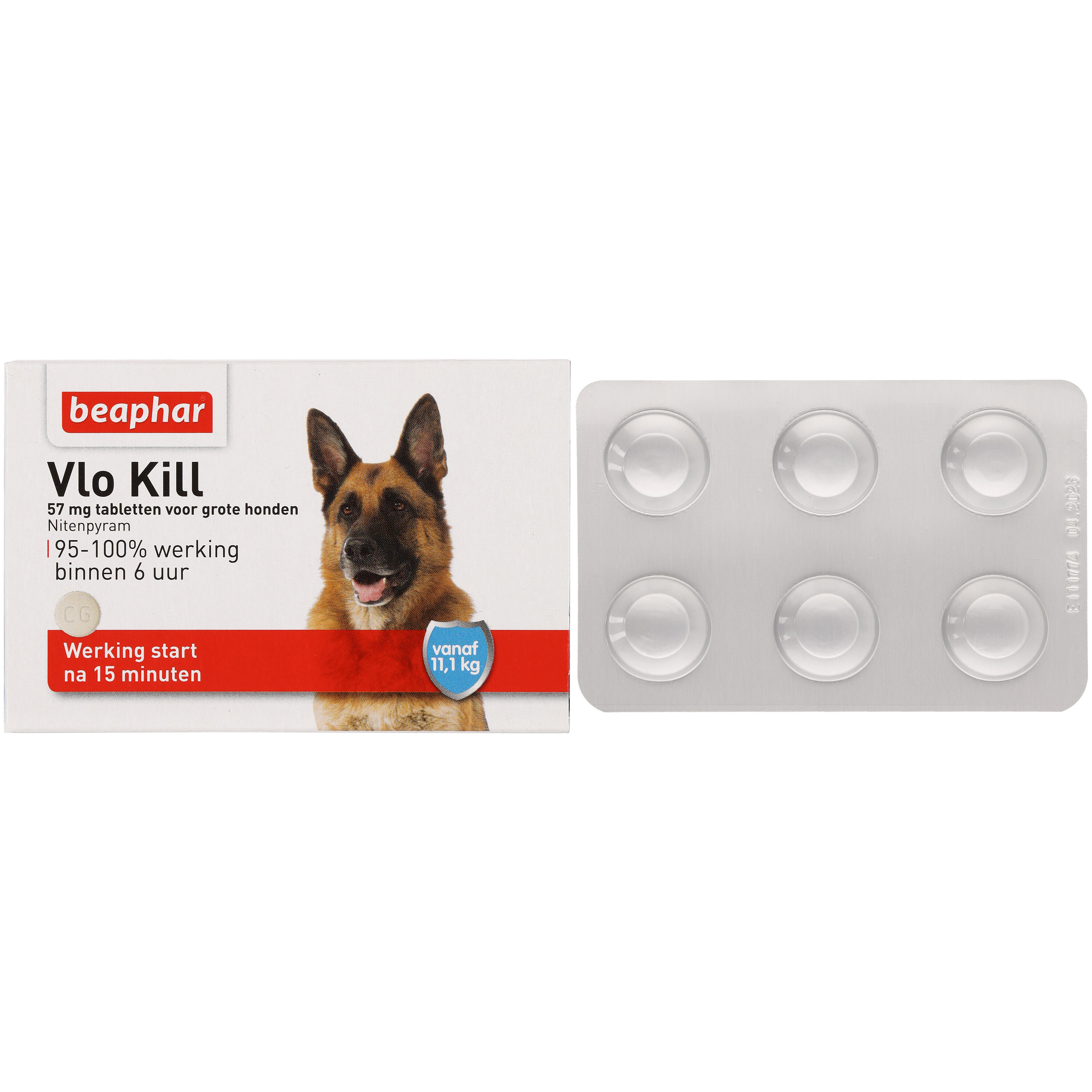 Beaphar Vlo Kill - Anti Vlooien - Tablet Hond - 6 Stuks
