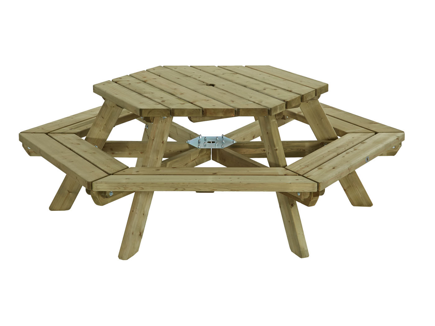 Talen Zeshoek  - Picknicktafel