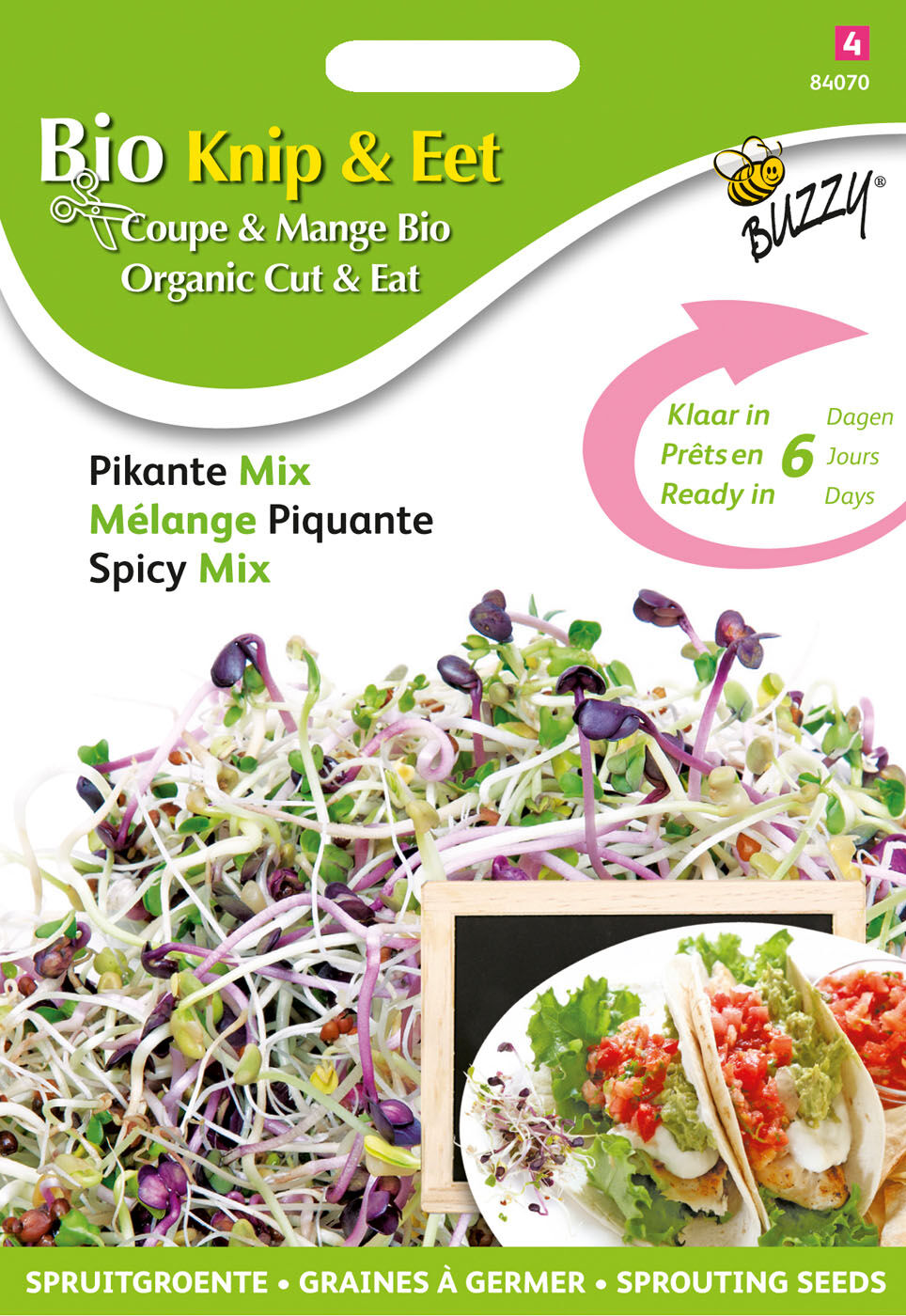 Buzzy® Organic Sprouting - Salademengsel pikant Buzzy® Organic Sprouting - Salademengsel pikant
