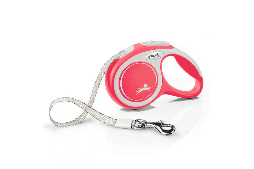 Flexi Rollijn - Hondenriem New comfort Tape - Hondenriem - rood - XS - 300 cm - 300 cm Flexi Rollijn - Hondenriem New comfort Tape - Hondenriem - rood - XS - 300 cm - 300 cm