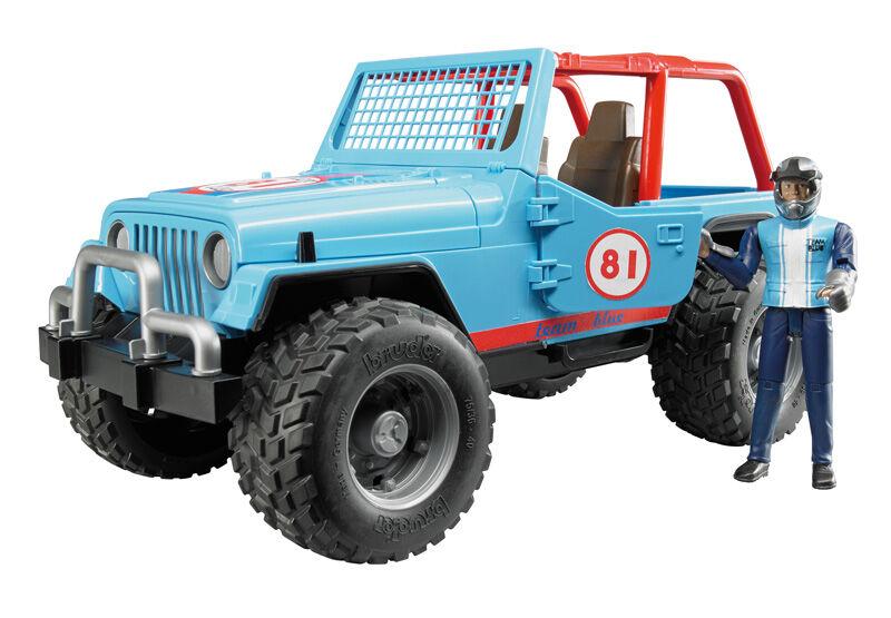 Bruder Jeep Cross Country racer blauw met chauffeur 1:16 - Vrachtwagens & auto's