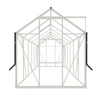 Royal Well Kate IV Full Options - Tuinkas - Wit - 217x192x375 cm - Veiligheidsglas