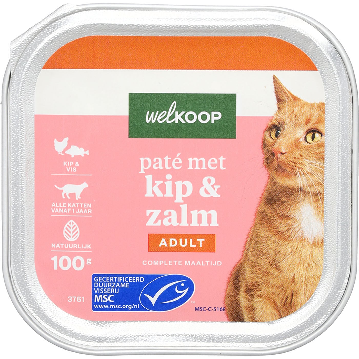 Welkoop Pate - Kattenvoer - 100 Gram - zalm Welkoop Pate - Kattenvoer - 100 Gram - zalm