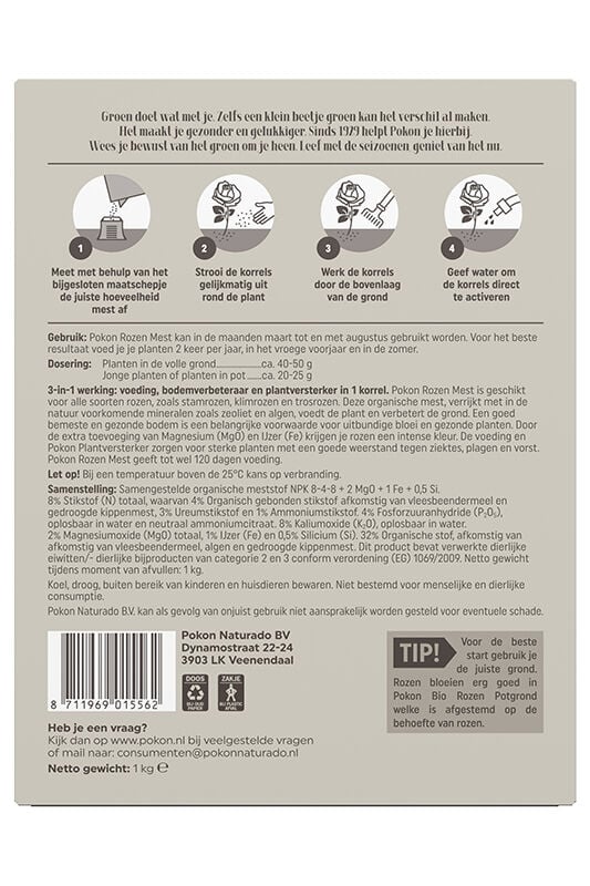 Pokon Rozen voeding - Siertuinmeststof - 1 Kilogram