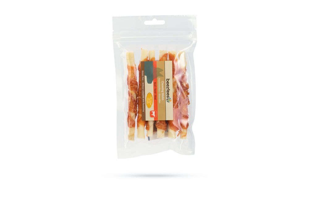 Beeztees Kauwstaafjes- Hondensnack - 6 Stuks - Kip Beeztees Kauwstaafjes- Hondensnack - 6 Stuks - Kip