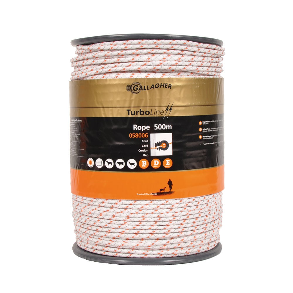 Gallagher TurboLine - Cord - 33 cm - 500 Meter - Wit - 25 cm - 50000 cm