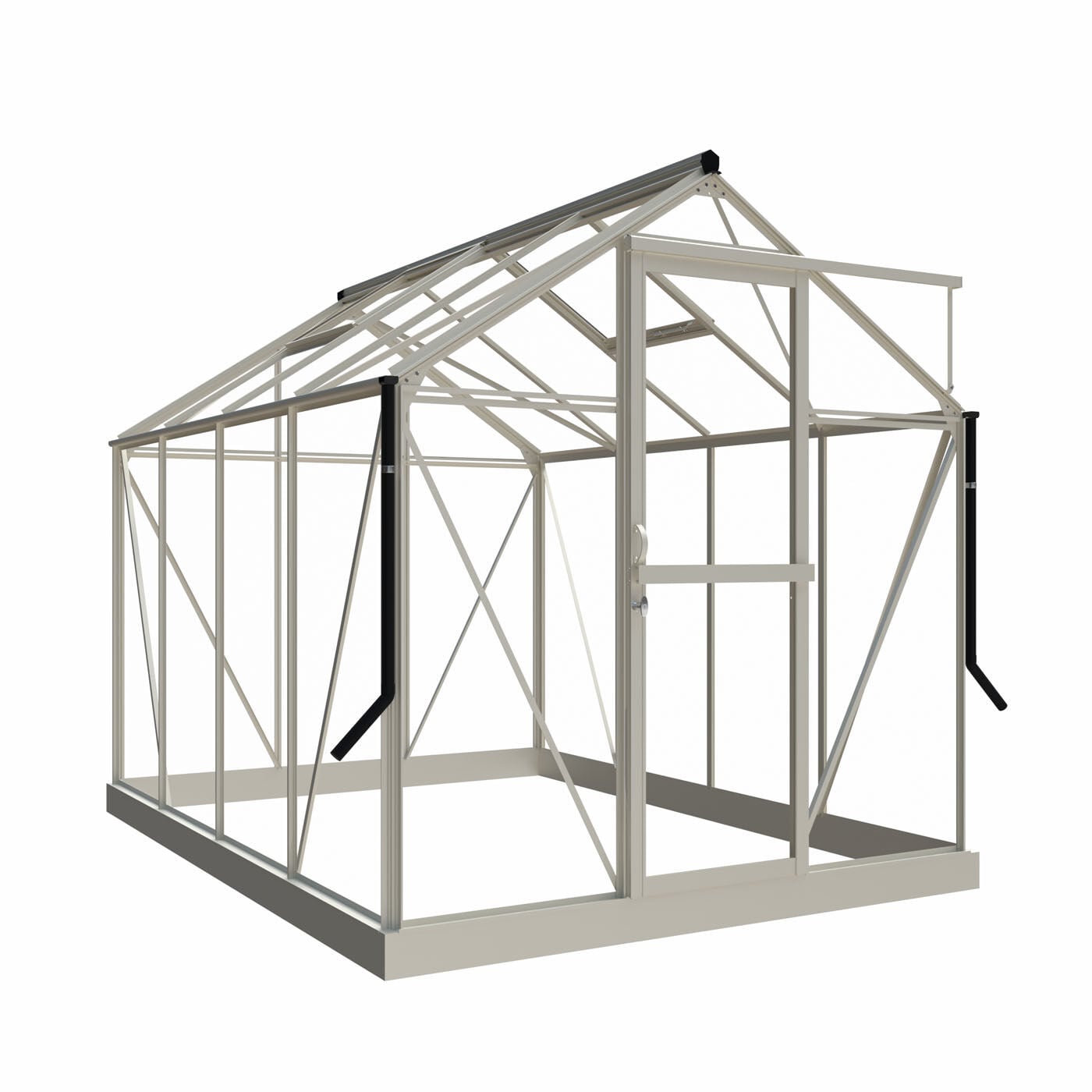 Royal Well Mary II - Tuinkas - Wit - 241x212x291 cm - Veiligheidsglas