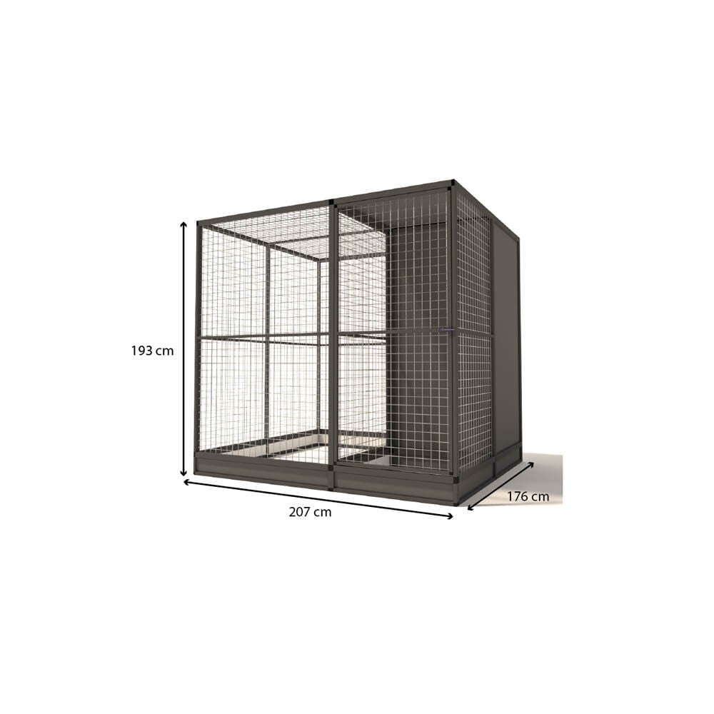 Glorenza Evi - Kattenren - Antraciet - 193x176x207 cm