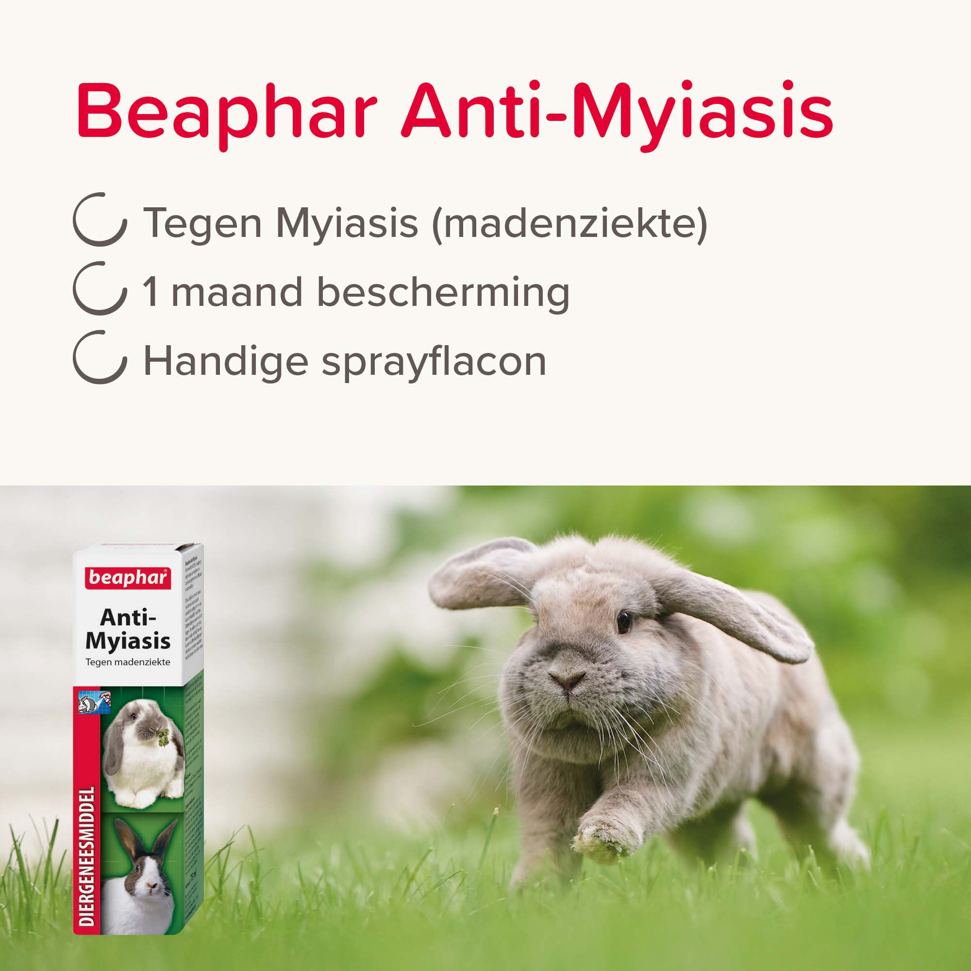 Beaphar Anti-Myiasis  (madenziekte)  - Diergeneesmiddel - 75 Milliliter