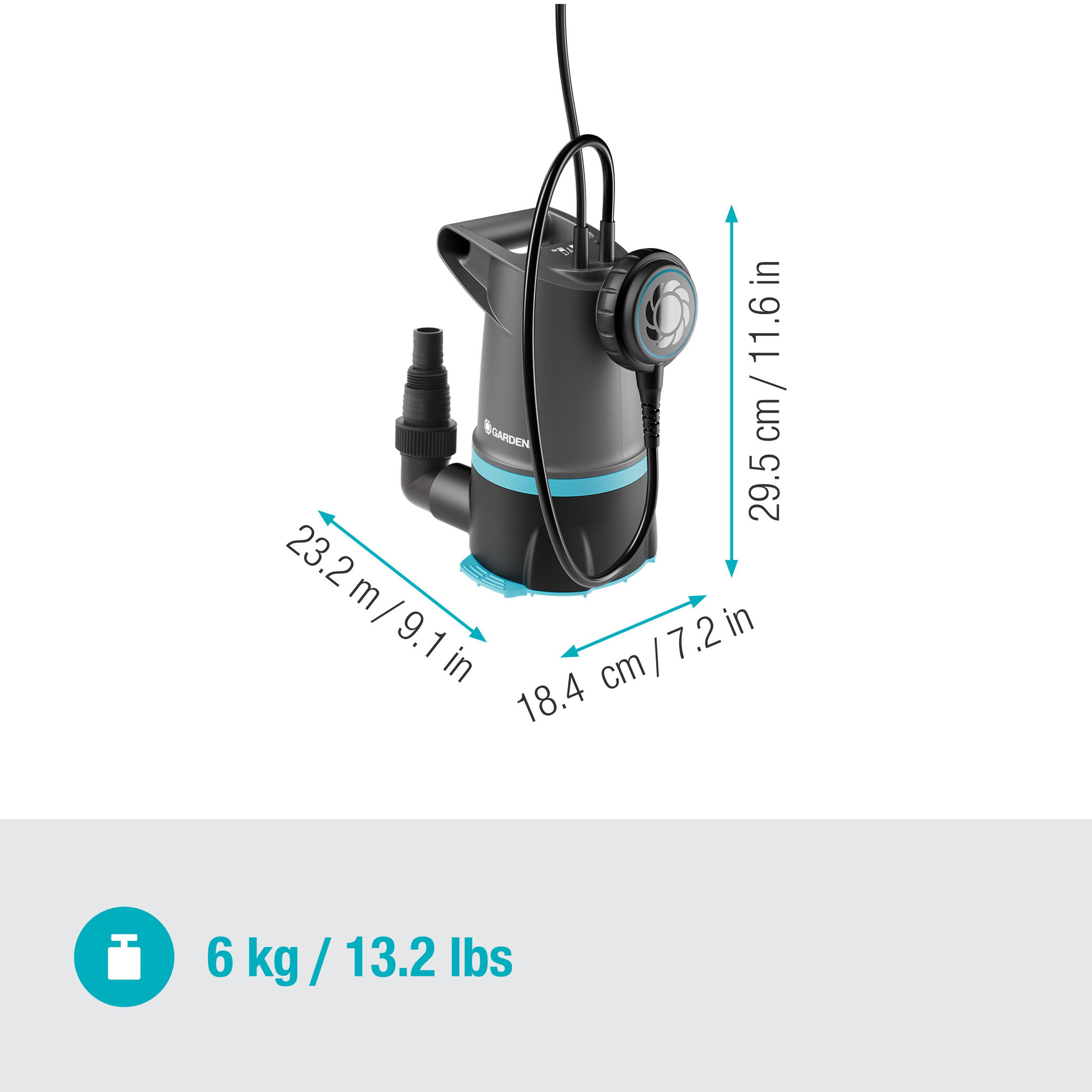 GARDENA 20000 Basic - Vuilwaterpomp - 20000 l/h