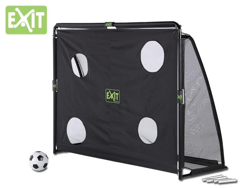 EXIT Coppa - voetbalgoal - Zwart - Staal