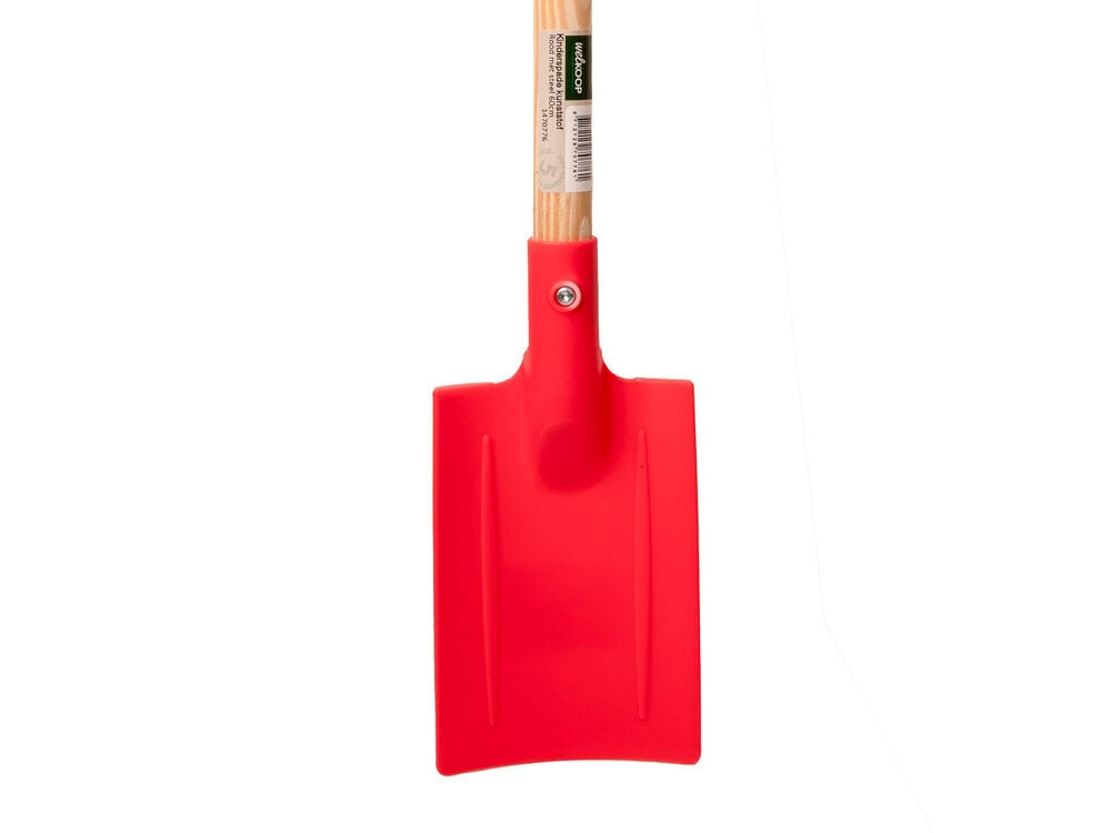 Welkoop Spade - Kindertuingereedschap - 10 cm - Rood - 62 cm