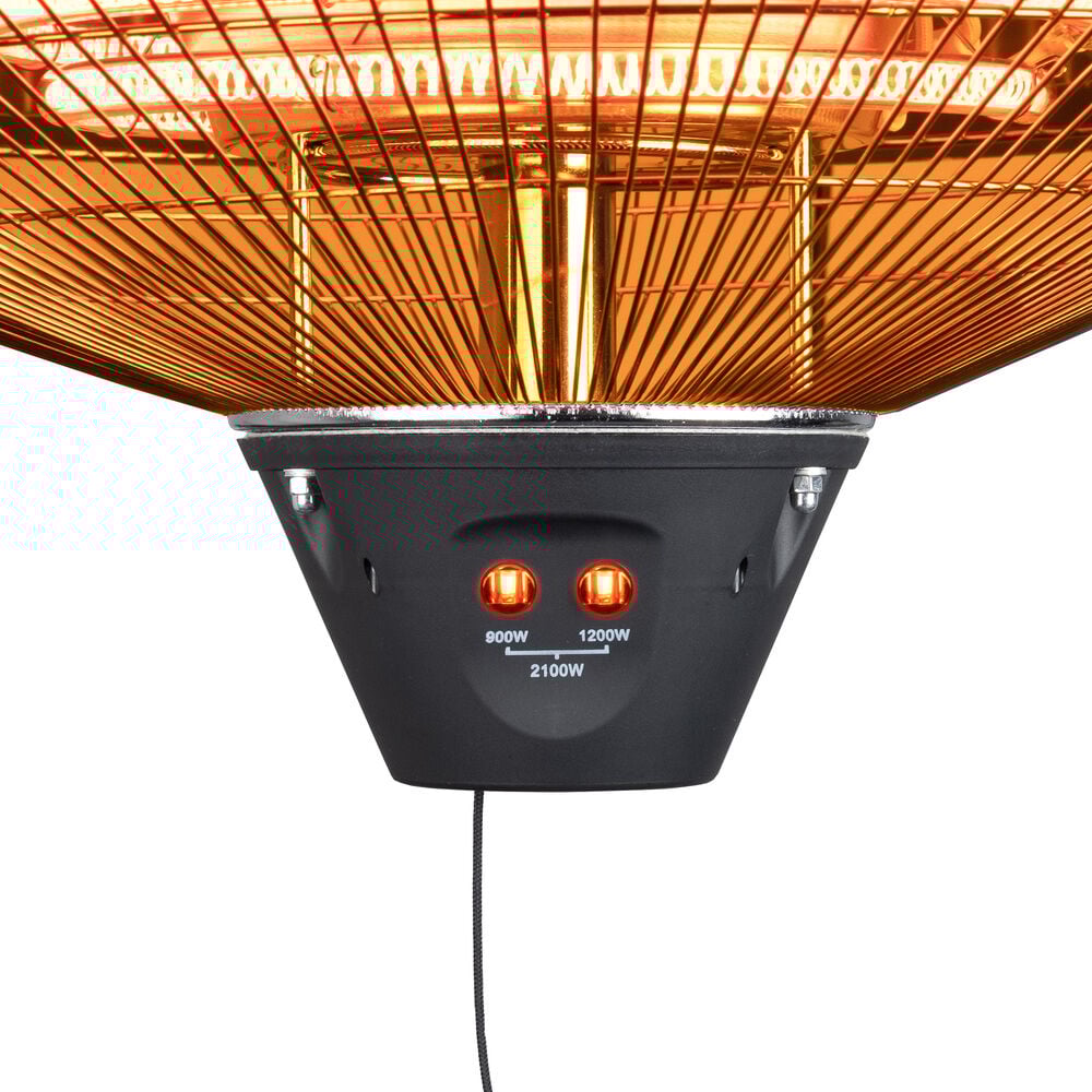 Eurom Partytentheater 2100 - Hangende terrasverwarmer - Grijs - 2100 W