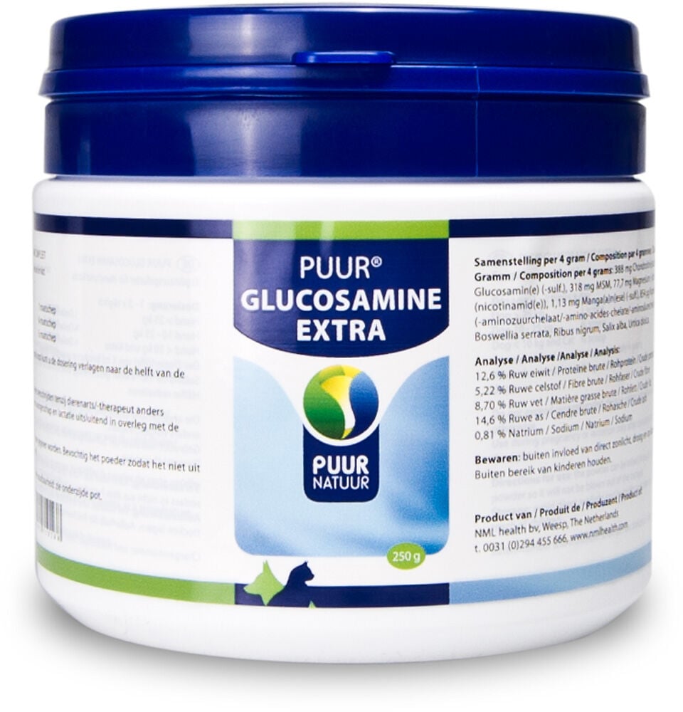 Puur Glucosamine Extra - Soepele gewrichten - 250 Gram