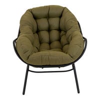 Lesli Living Cozy - Relaxstoel - Groen - 1x101x87 cm