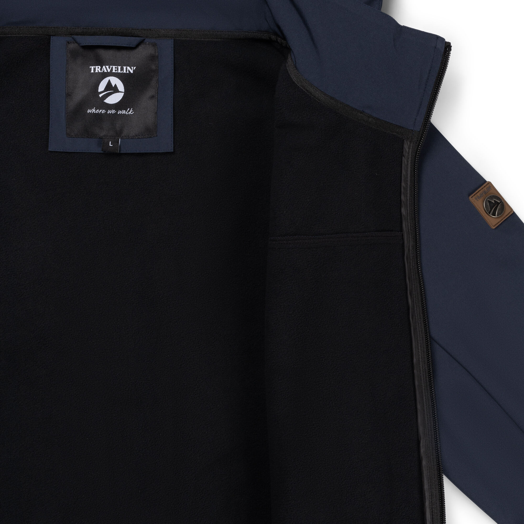 Travelin Mikkel - Softshell jas - Navy - M