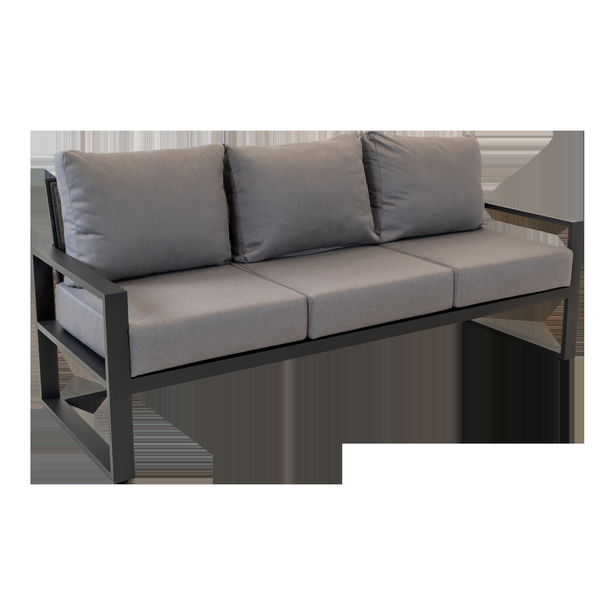 Lesli Living Tormenta - Loungebank - Antraciet - 86x80x209 cm