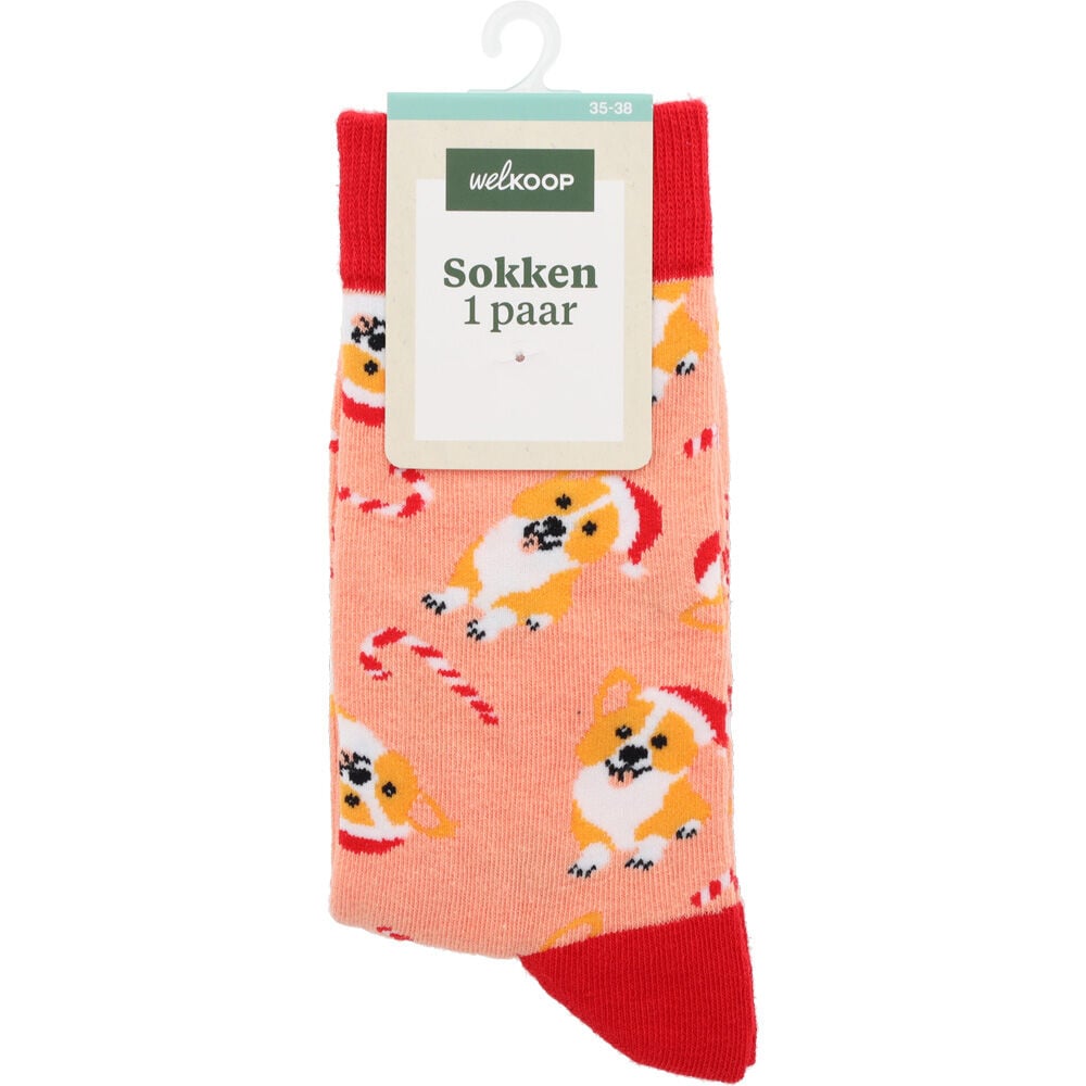Welkoop Fun Kerst Pup - Sokken