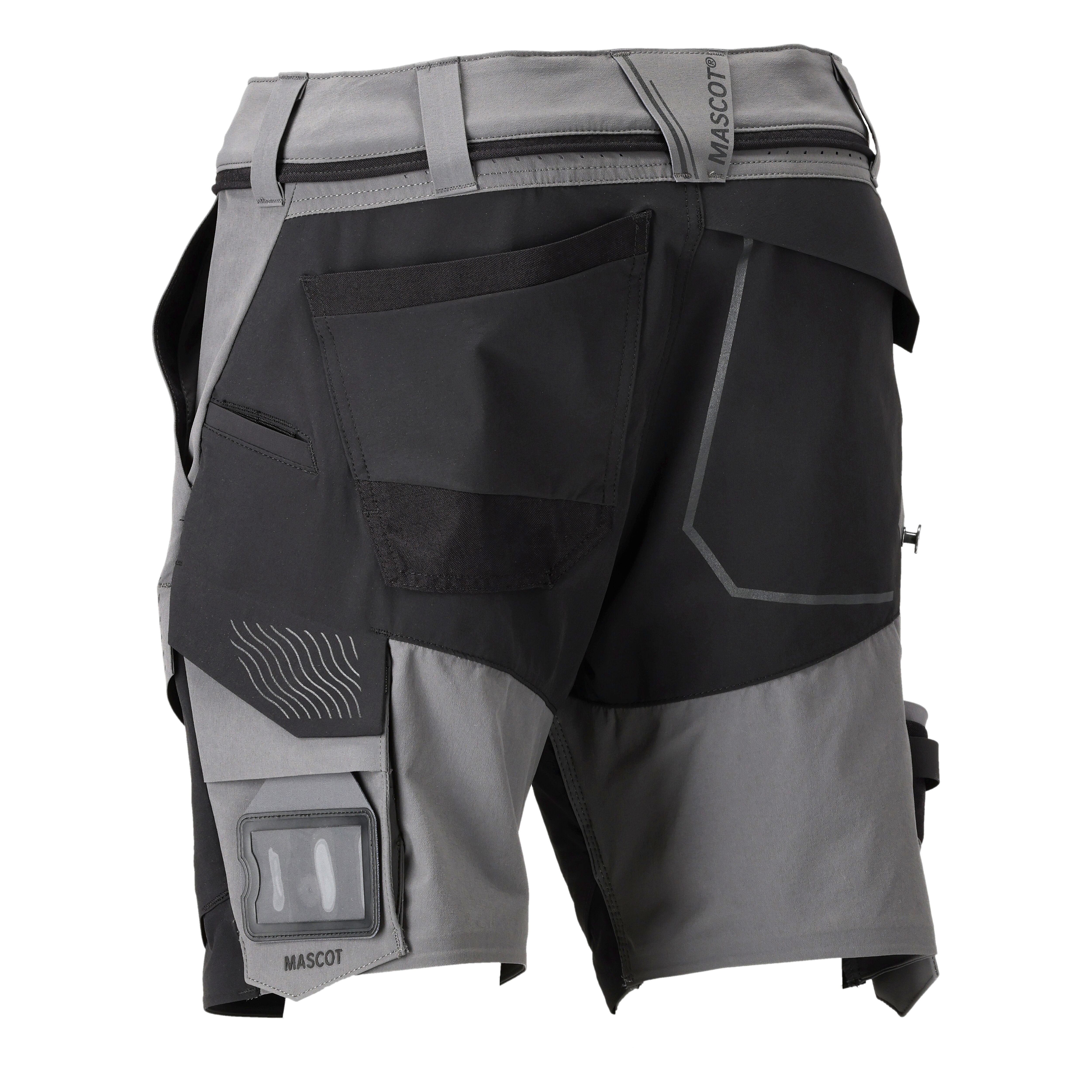 Mascot Customized 22149 - Korte werkbroek - Steengrijs / Zwart - 45 - 24