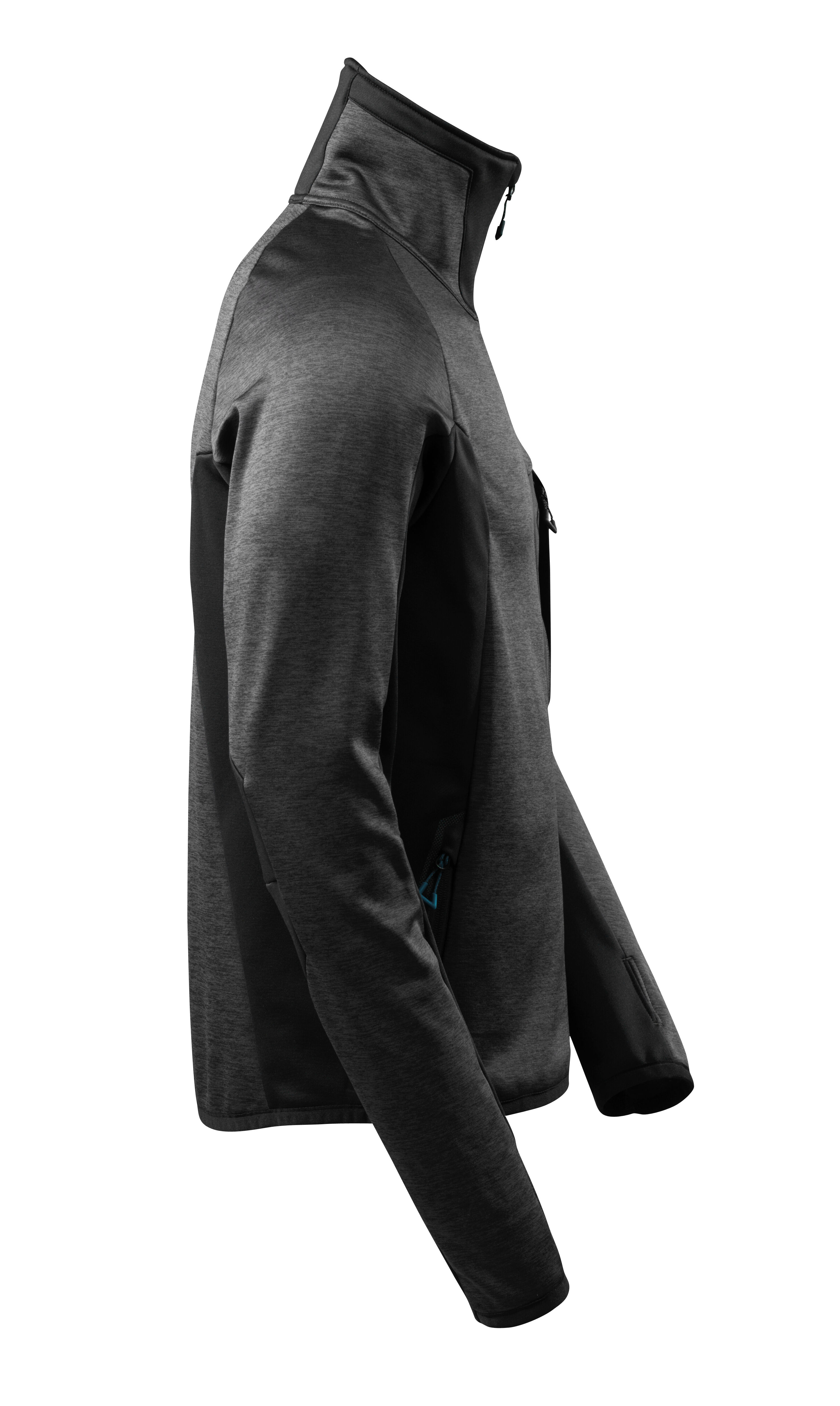 MASCOT Advanced - Fleecevest - Donkerantraciet / zwart - L