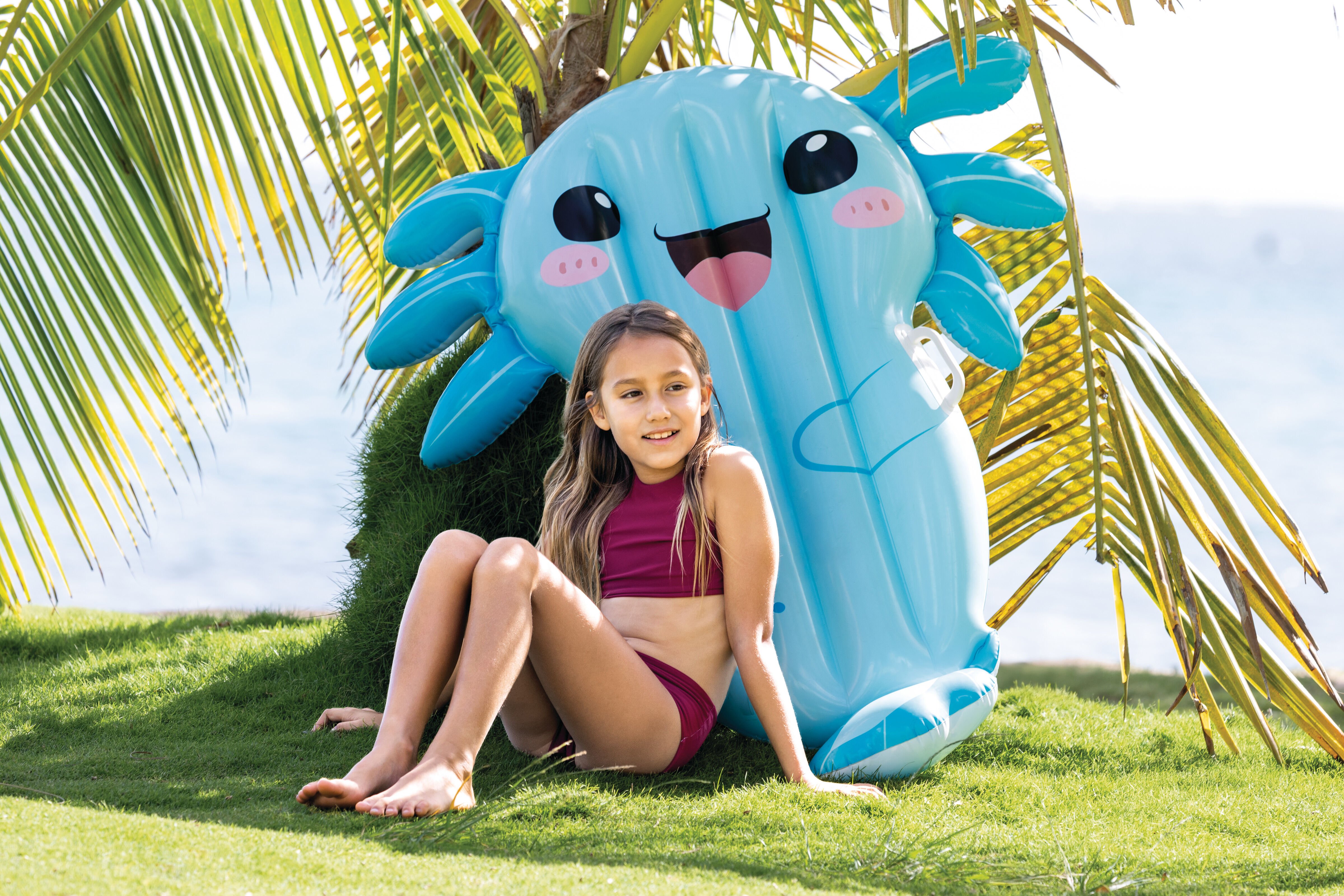 Intex Float - Opblaasbaar Luchtbed - blauw - 94x14x109 cm