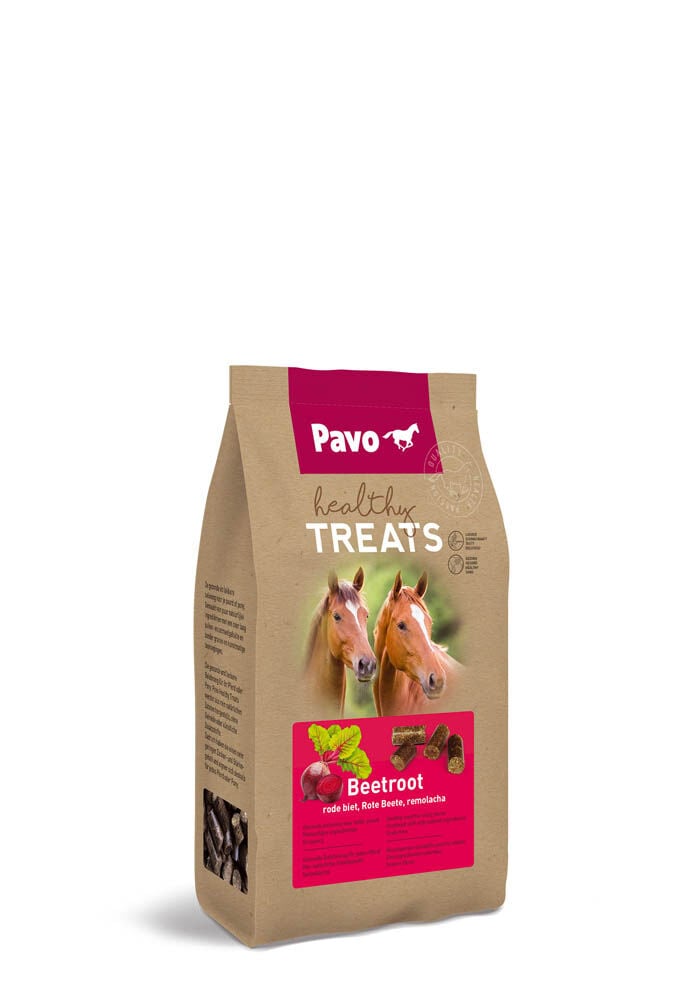 Pavo Healthy Treats - Paardensnoepjes - 1 Kilogram - Rode Biet Pavo Healthy Treats - Paardensnoepjes - 1 Kilogram - Rode Biet