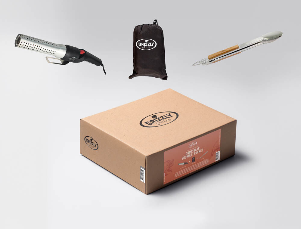 Grizzly Grills - Accessoirepakket Medium - Bruin - Medium Grizzly Grills - Accessoirepakket Medium - Bruin - Medium