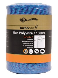 Gallagher TurboLine PolyWire - Schrikdraad - 27 cm - 1000 Meter - Blauw - 20 cm - 100000 cm
