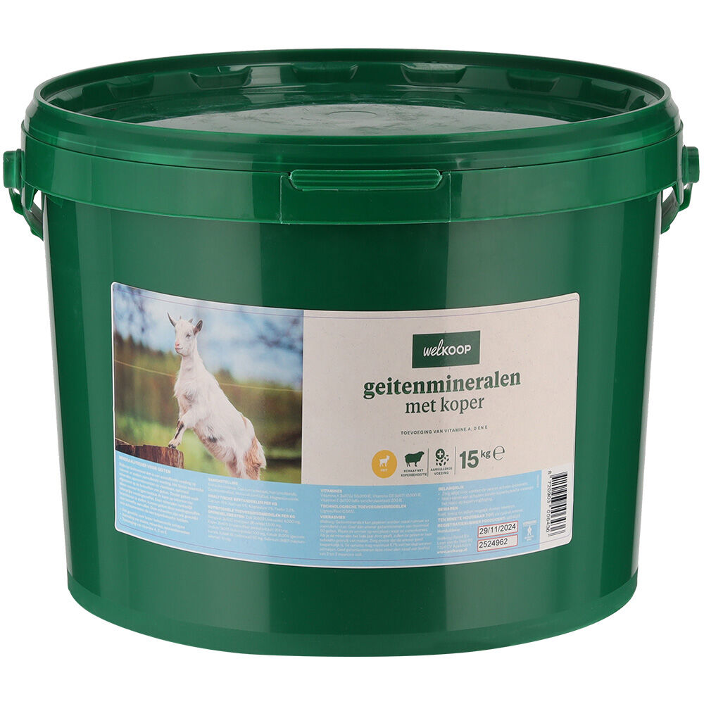 Welkoop Geitenmineralen met koper - Mineralensupplement - 15 Kilogram