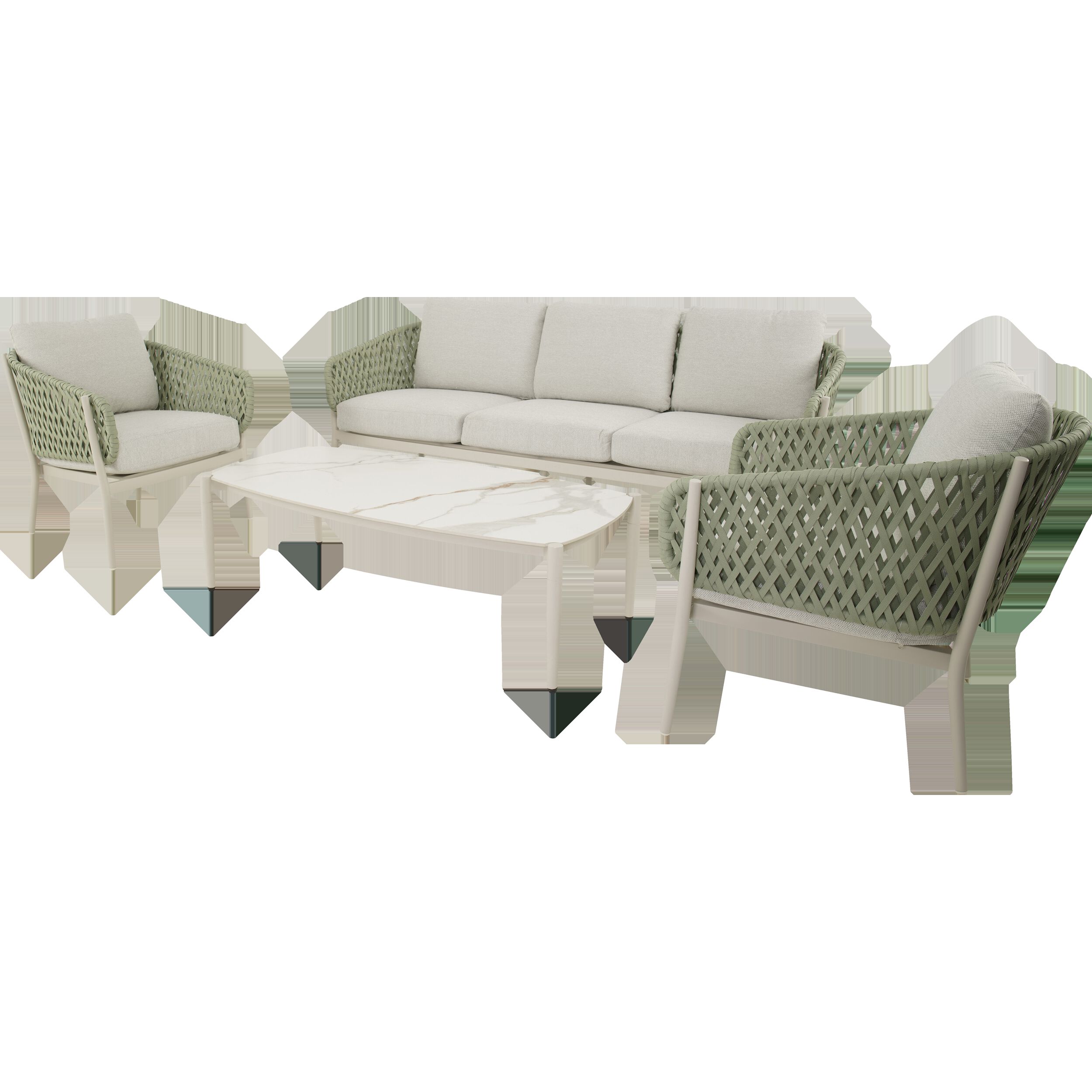 Lesli Living Zaya - Loungeset - 208x54.5x82 cm