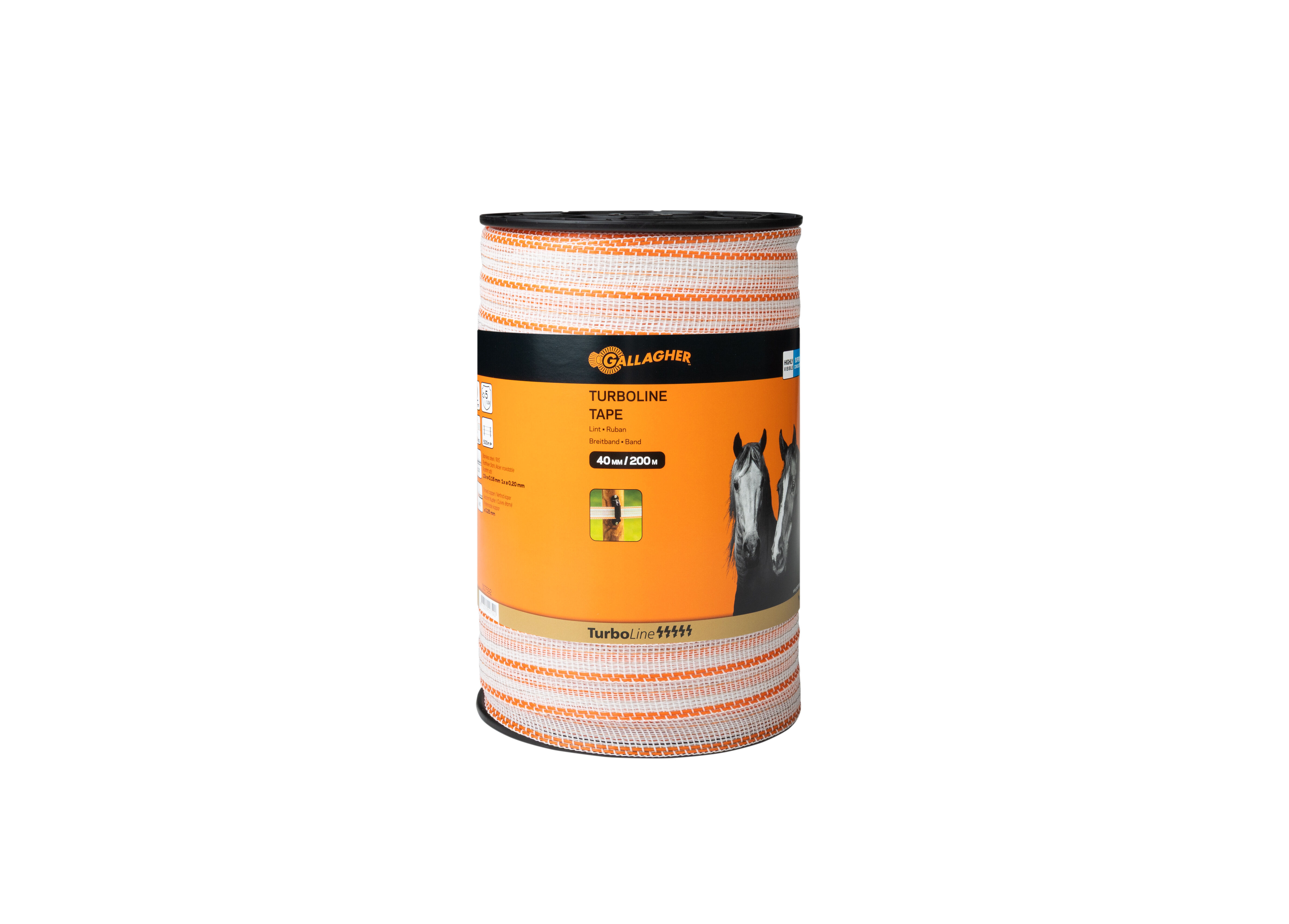 Gallagher Turboline lint 40 mm - 32 cm - 200 Meter - Wit - 4 cm - 20000 cm Gallagher Turboline lint 40 mm - 32 cm - 200 Meter - Wit - 4 cm - 20000 cm