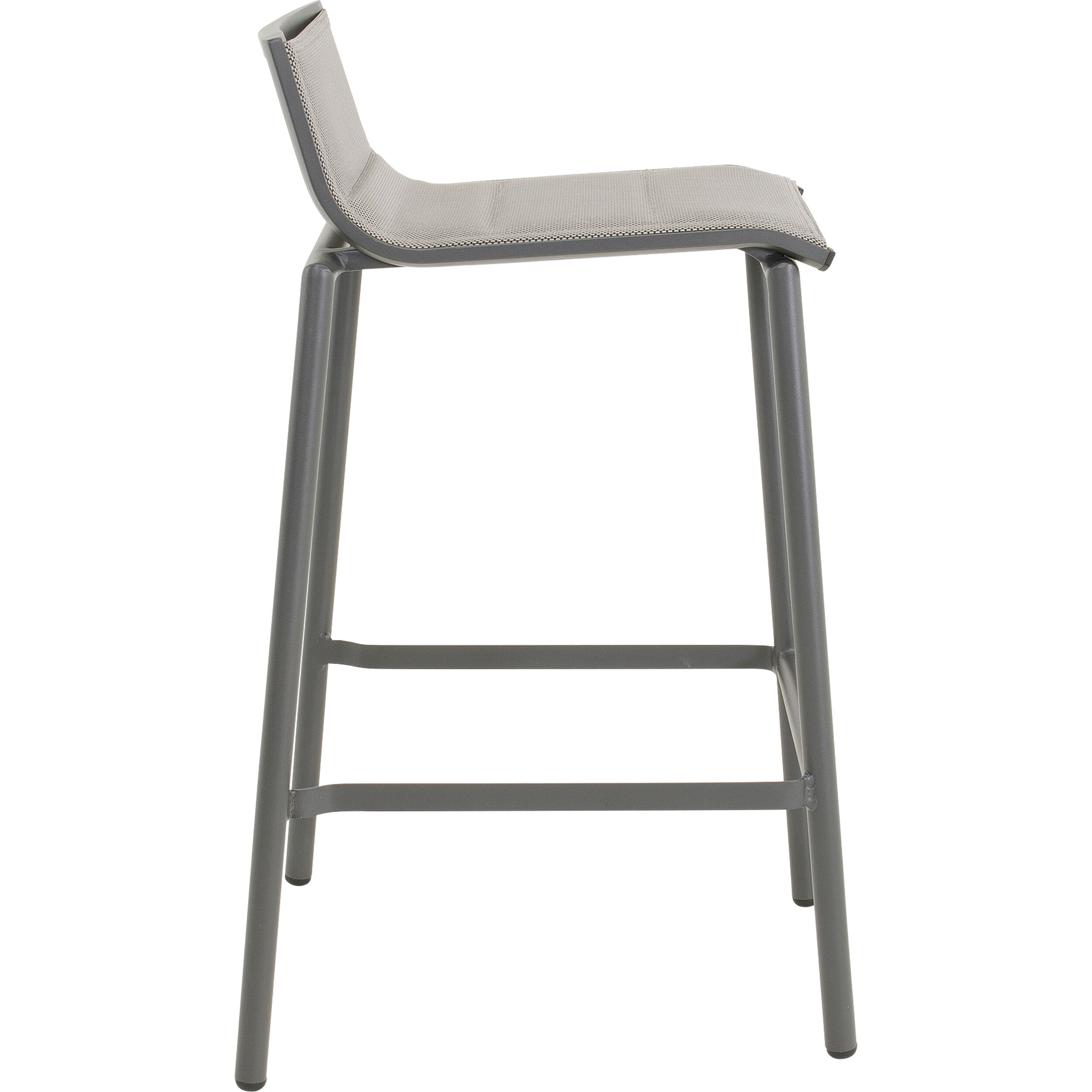 Lesli Living Milazzo - Barstoel - Antraciet - 89x54x52 cm