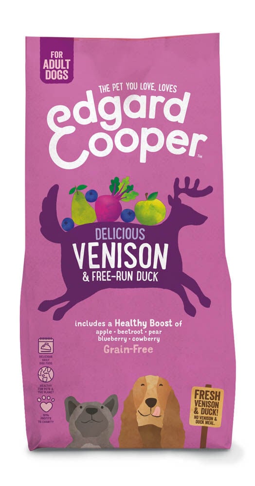 Edgard & Cooper Adult - Hondenvoer - 7 Kilogram - eend, hert Edgard & Cooper Adult - Hondenvoer - 7 Kilogram - eend, hert