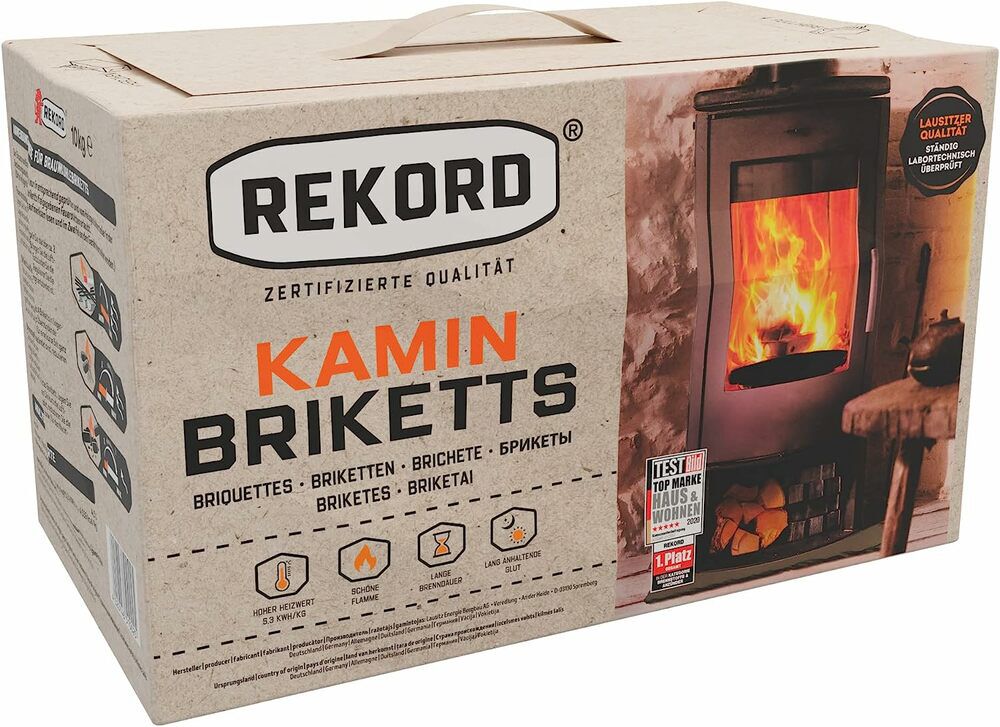 Rekord - Bruinkoolbriketten - 10 Kilogram
