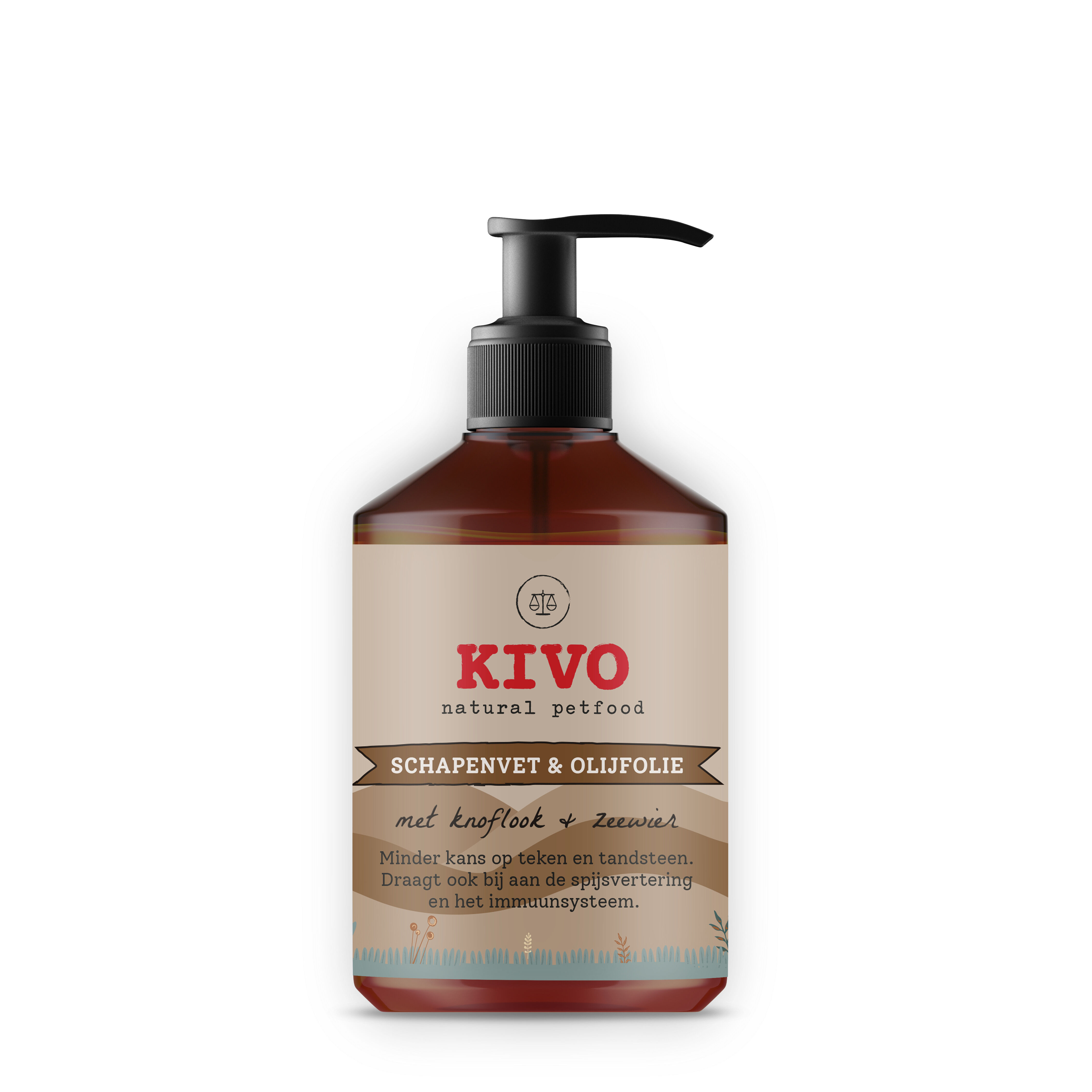Kivo Schapenvet met Knoflook & Zeewier - Anti Teken en Vlooien Hond Kivo Schapenvet met Knoflook & Zeewier - Anti Teken en Vlooien Hond