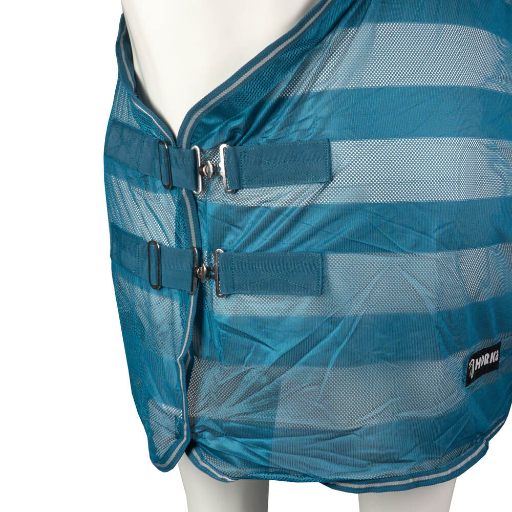 Horka Vliegendeken - met Strepen - Petrol - 125/175 Horka Vliegendeken - met Strepen - Petrol - 125/175